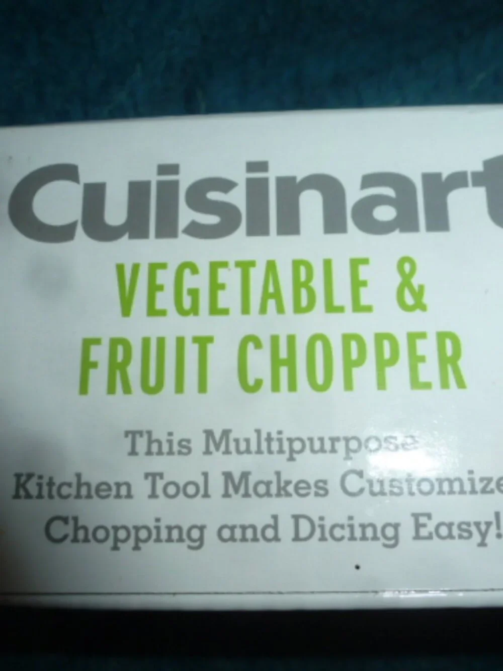 Cuisinart Vegetable & Fruit Chopper – Large & Small Dice – 4.5 Cup Container NEW